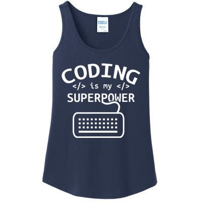 Coding Is My Superpower Coder Code Software Programmer Ladies Essential Tank