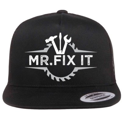 Craft I Mr Fix It I Mechanic Worker Handy Cute Gift Flatbill Hat