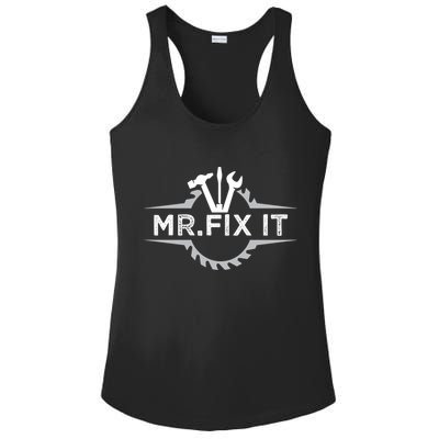 Craft I Mr Fix It I Mechanic Worker Handy Cute Gift Ladies PosiCharge Competitor Racerback Tank