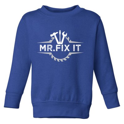 Craft I Mr Fix It I Mechanic Worker Handy Cute Gift Toddler Sweatshirt