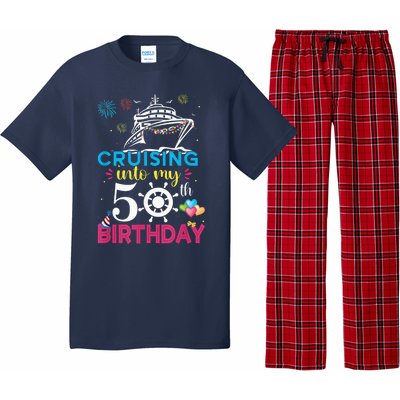 Cruising Into My 50th Birthday Cruise Party Cruise Crew Pajama Set