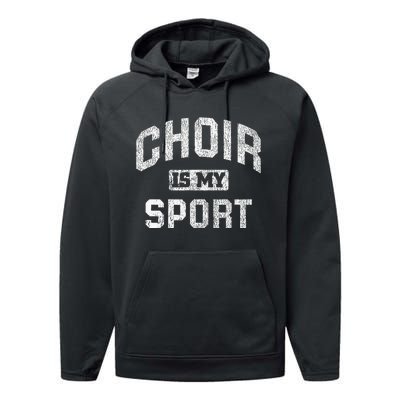 Choir Is My Sport Quote Funny Choir Teacher Gift Performance Fleece Hoodie