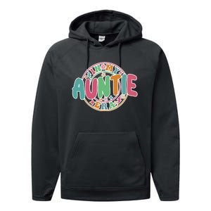 Colorful In My Auntie Era Fun Aunt Performance Fleece Hoodie