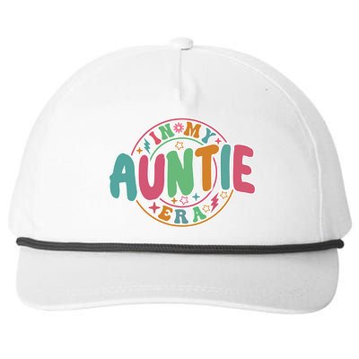 Colorful In My Auntie Era Fun Aunt Snapback Five-Panel Rope Hat