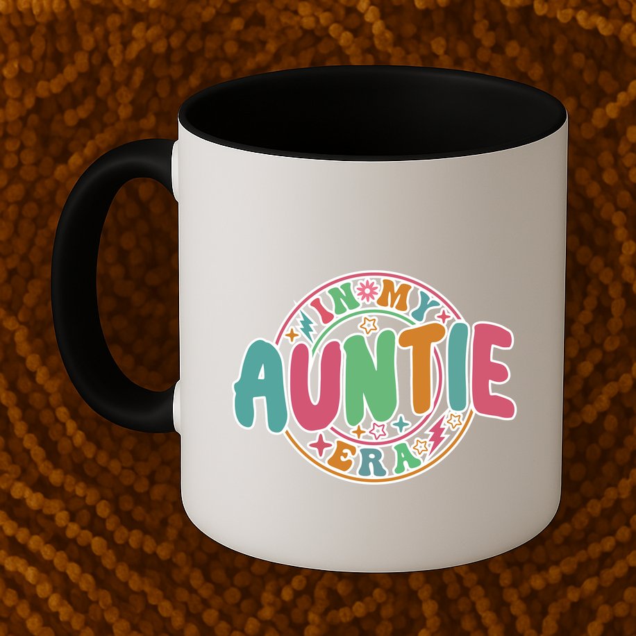 Colorful In My Auntie Era Fun Aunt Mug