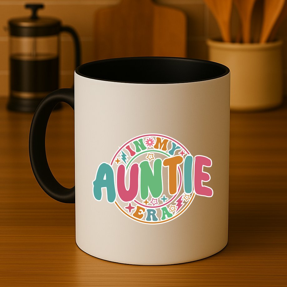Colorful In My Auntie Era Fun Aunt Mug
