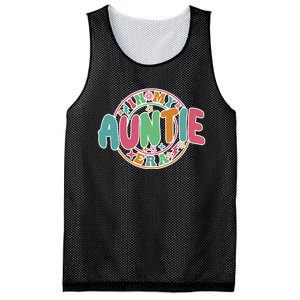 Colorful In My Auntie Era Fun Aunt Mesh Reversible Basketball Jersey Tank