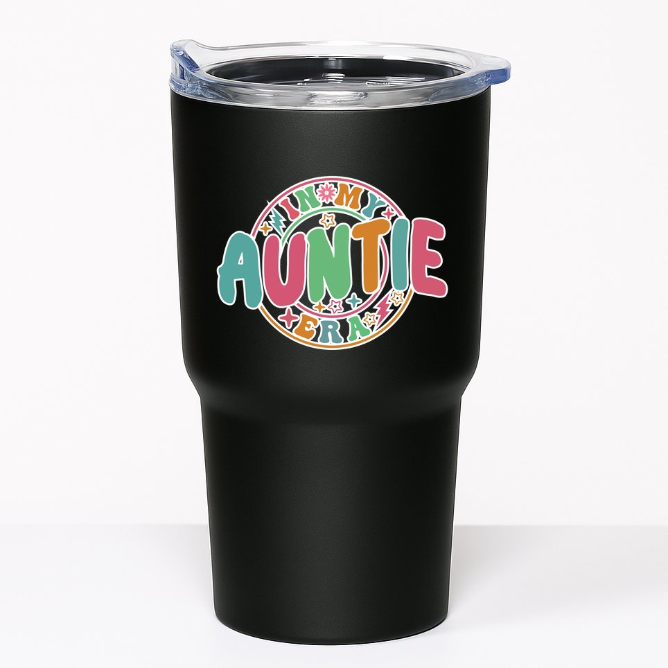 Colorful In My Auntie Era Fun Aunt Tumbler