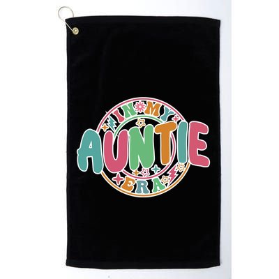Colorful In My Auntie Era Fun Aunt Golf Towel