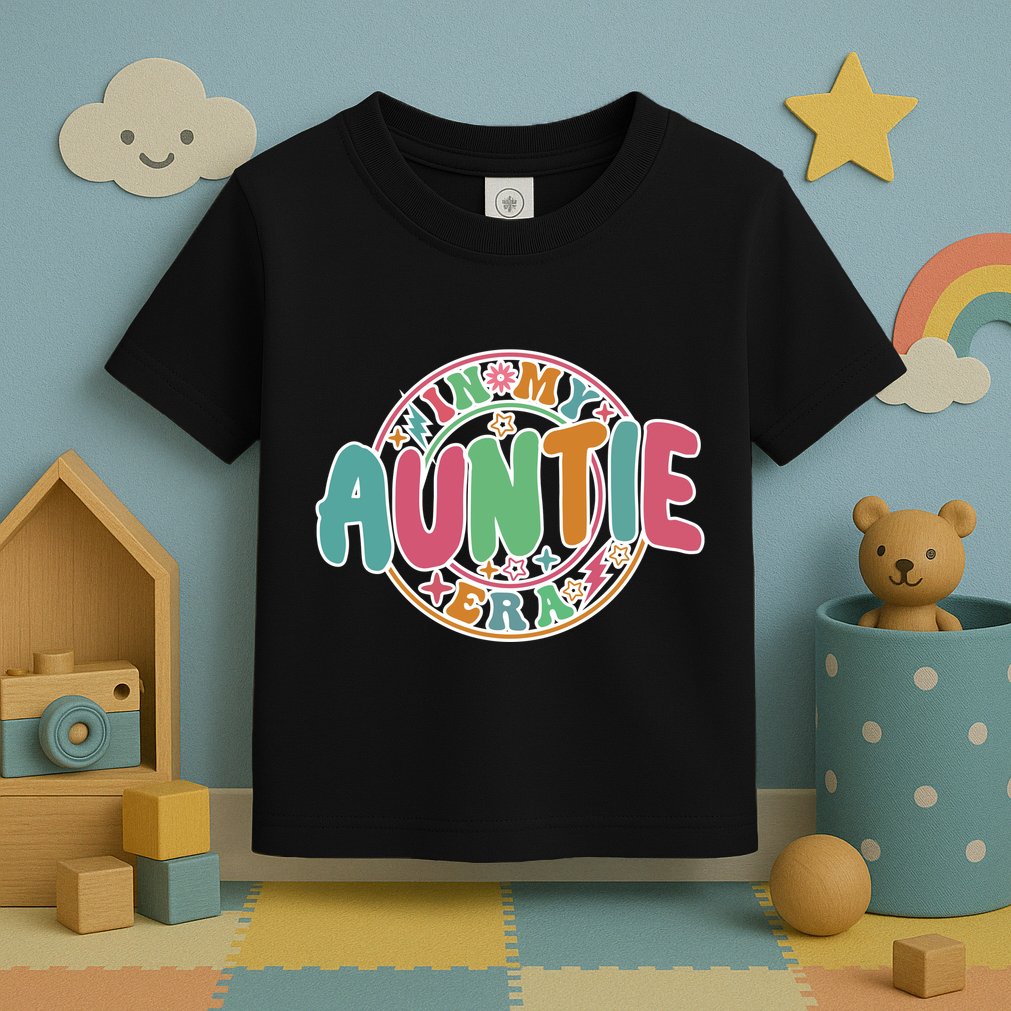 Colorful In My Auntie Era Fun Aunt Toddler T-Shirt