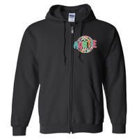 Colorful In My Auntie Era Fun Aunt Full Zip Hoodie