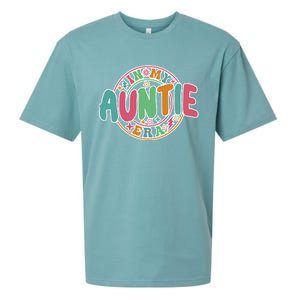 Colorful In My Auntie Era Fun Aunt Sueded Cloud Jersey T-Shirt