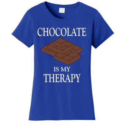 Chocolate Is My Therapy Sweets Chocolatier Gift Women's T-Shirt