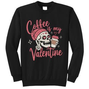 Coffee Is My Valentine Skeleton Couple Lover Sweatshirt