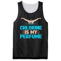 Chlorine Is My Perfume Swimming Swimmer Watersport Swim Pool Mesh Reversible Basketball Jersey Tank