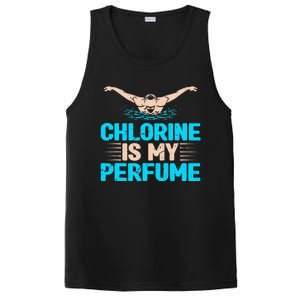 Chlorine Is My Perfume Swimming Swimmer Watersport Swim Pool PosiCharge Competitor Tank