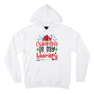 Camping Is My Therapy Funny Camping Hoodie