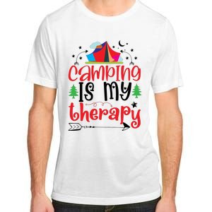 Camping Is My Therapy Funny Camping Adult ChromaSoft Performance T-Shirt