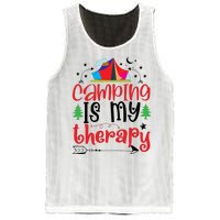 Camping Is My Therapy Funny Camping Mesh Reversible Basketball Jersey Tank