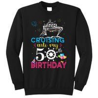 Cruising Into My 50th Birthday Cruise Party Cruise Crew Sweatshirt