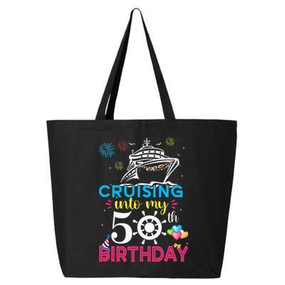 Cruising Into My 50th Birthday Cruise Party 25L Jumbo Tote