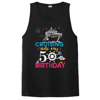 Cruising Into My 50th Birthday Cruise Party PosiCharge Competitor Tank