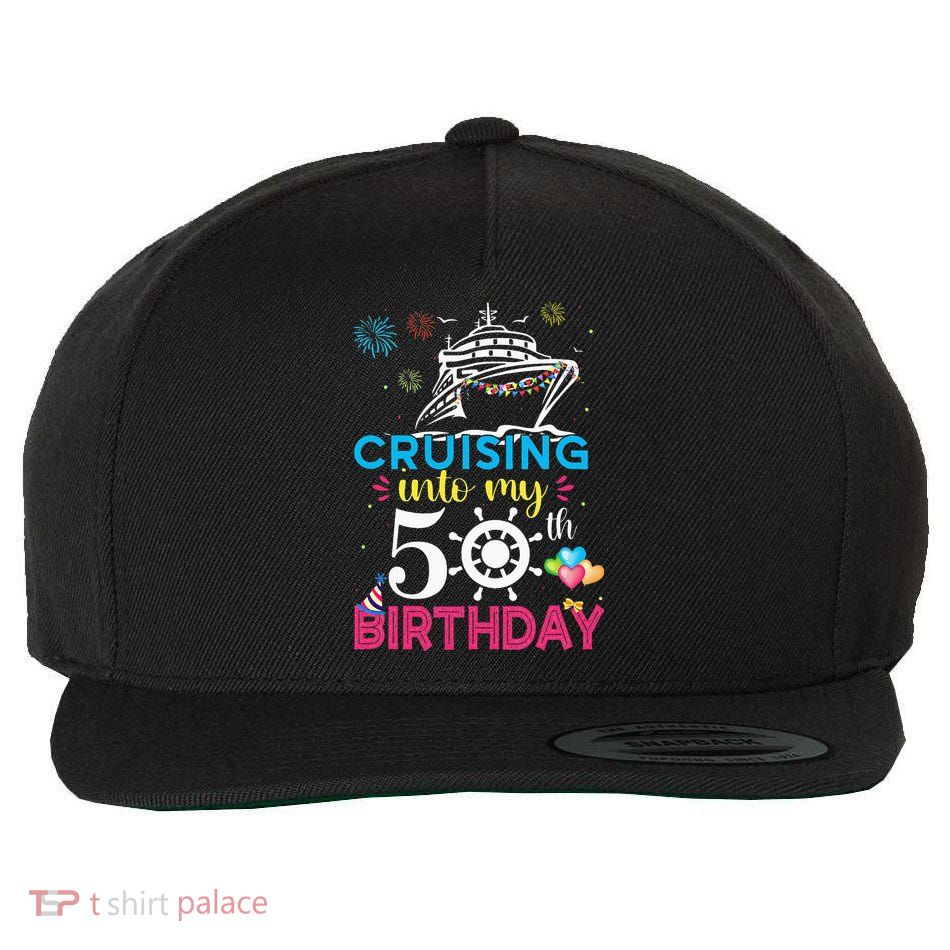 Cruising Into My 50th Birthday Cruise Party Wool Snapback Cap