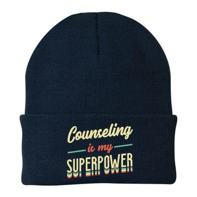 Counseling Is My Superpower School Counselor Knit Cap Winter Beanie