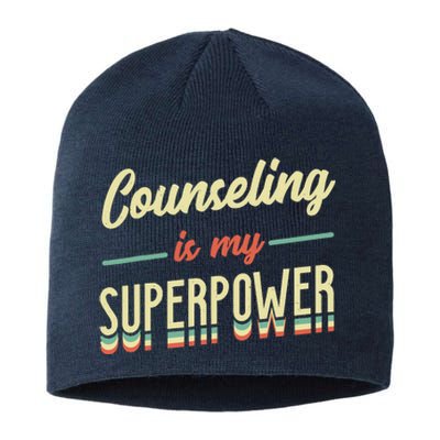 Counseling Is My Superpower School Counselor Sustainable Beanie