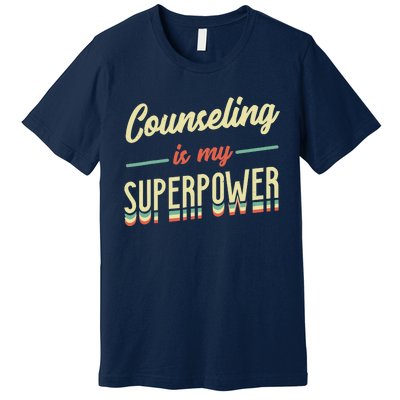 Counseling Is My Superpower School Counselor Premium T-Shirt