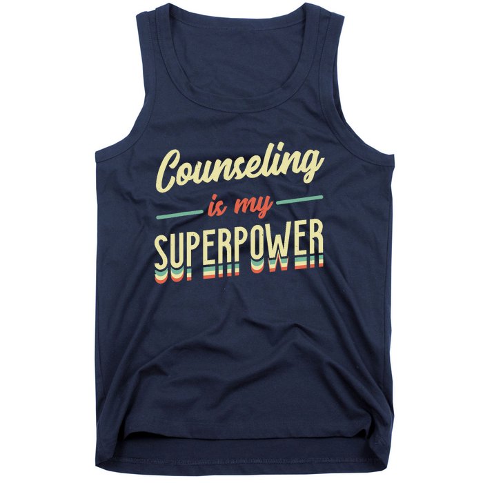 Counseling Is My Superpower School Counselor Tank Top