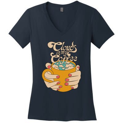 Clouds In My Coffee Women's V-Neck T-Shirt