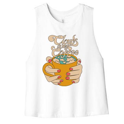 Clouds In My Coffee Women's Racerback Cropped Tank