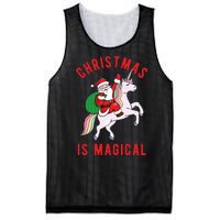 Christmas Is Magical Unicorn Santa Claus Mesh Reversible Basketball Jersey Tank