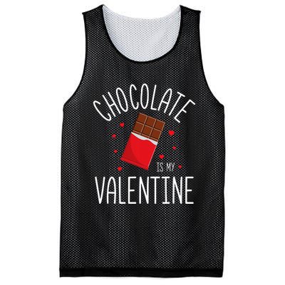 Chocolate Is My Valentine Mesh Reversible Basketball Jersey Tank