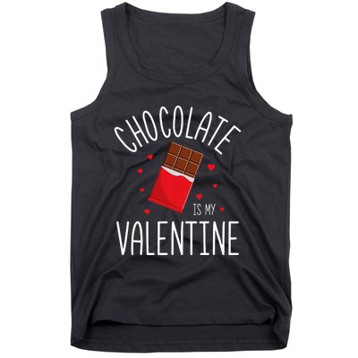 Chocolate Is My Valentine Tank Top