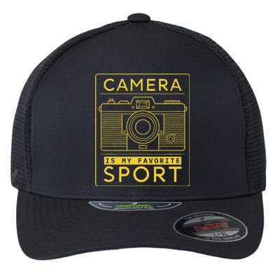 Camera Is My Favorite Sport Photographer And Camera Lover Flexfit Unipanel Trucker Cap