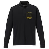 Camera Is My Favorite Sport Photographer And Camera Lover Performance Long Sleeve Polo