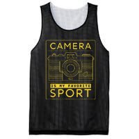 Camera Is My Favorite Sport Photographer And Camera Lover Mesh Reversible Basketball Jersey Tank