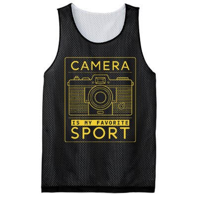 Camera Is My Favorite Sport Photographer And Camera Lover Mesh Reversible Basketball Jersey Tank