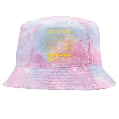 Camera Is My Favorite Sport Photographer And Camera Lover Tie-Dyed Bucket Hat