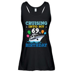 Cruising Into My 69th Birthday Party Ladies Essential Flowy Tank