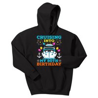 Cruising Into My 80th Birthday Party Cruise Theme Birthday Kids Hoodie