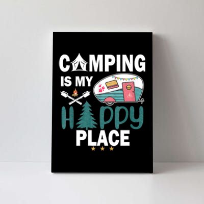 Camping Is My Happy Place Canvas