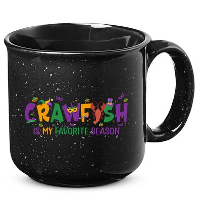 Crawfish Is My Favorite Season Mardi Gras Crawfish Lobster Gift 15oz Campfire Ceramic Mug