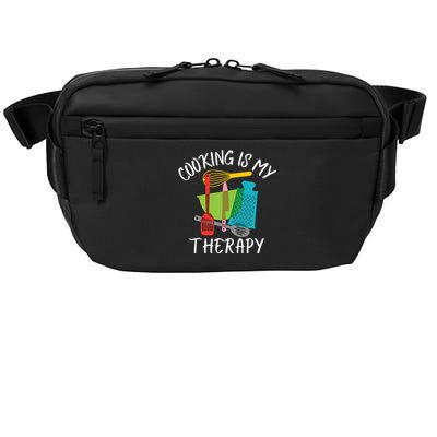 Cooking Is My Therapy Chef Cook Gifts Funny Culinary Crossbody Pack