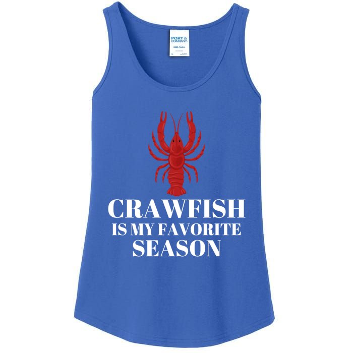 Crawfish Is My Favorite Season Sucking Mudbug Seafood Lover Cool Gift Ladies Essential Tank