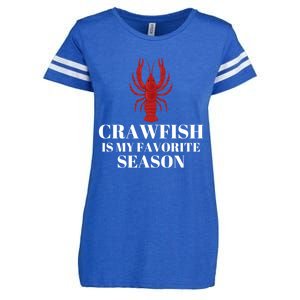 Crawfish Is My Favorite Season Sucking Mudbug Seafood Lover Cool Gift Enza Ladies Jersey Football T-Shirt