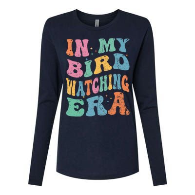 Cute In My Bird Watching Era Funny Birds Lovers Womens Cotton Relaxed Long Sleeve T-Shirt