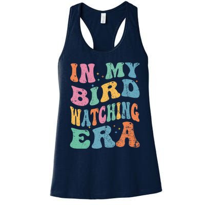 Cute In My Bird Watching Era Funny Birds Lovers Women's Racerback Tank